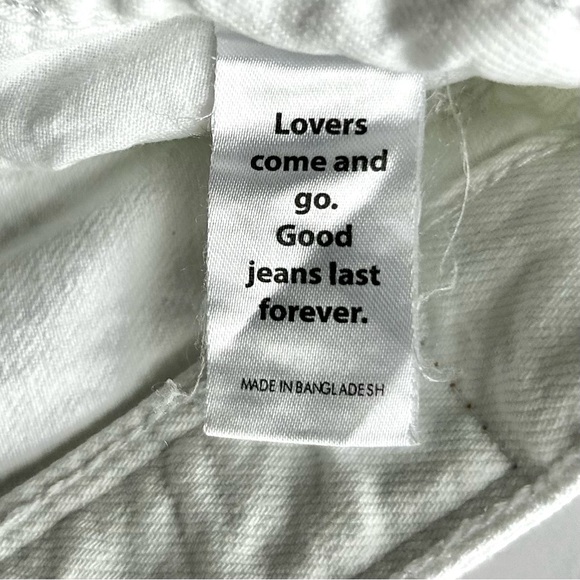 🍒Women’s PacSun 90s Boyfriend White Jeans. Size: 28 - Picture 8 of 13